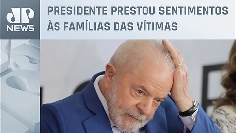 Lula diz que todo o governo federal está à disposição para atuar nas áreas afetadas pelas chuvas