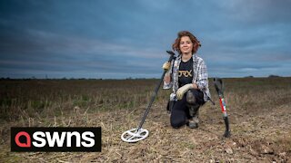 British 13-year-old metal detectorist finds bronze age axe hoard on just her third dig