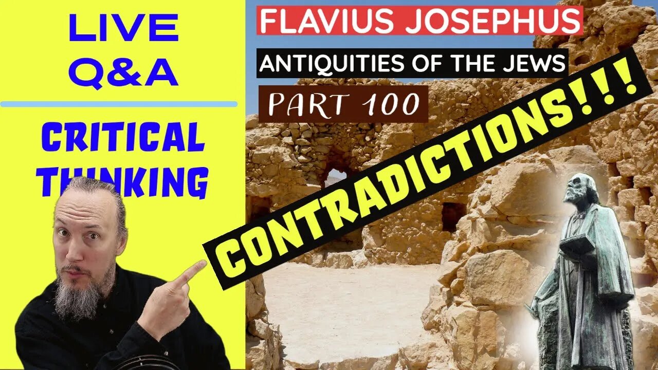 LIVE Bible Q&A | Critical Thinking | Josephus - Antiquities Book 7 - Ch. 13 (Part 100)