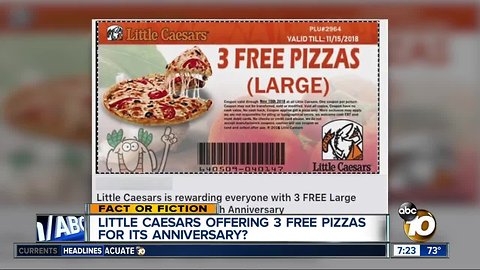 Free Pizzas from LIttle Caesars?