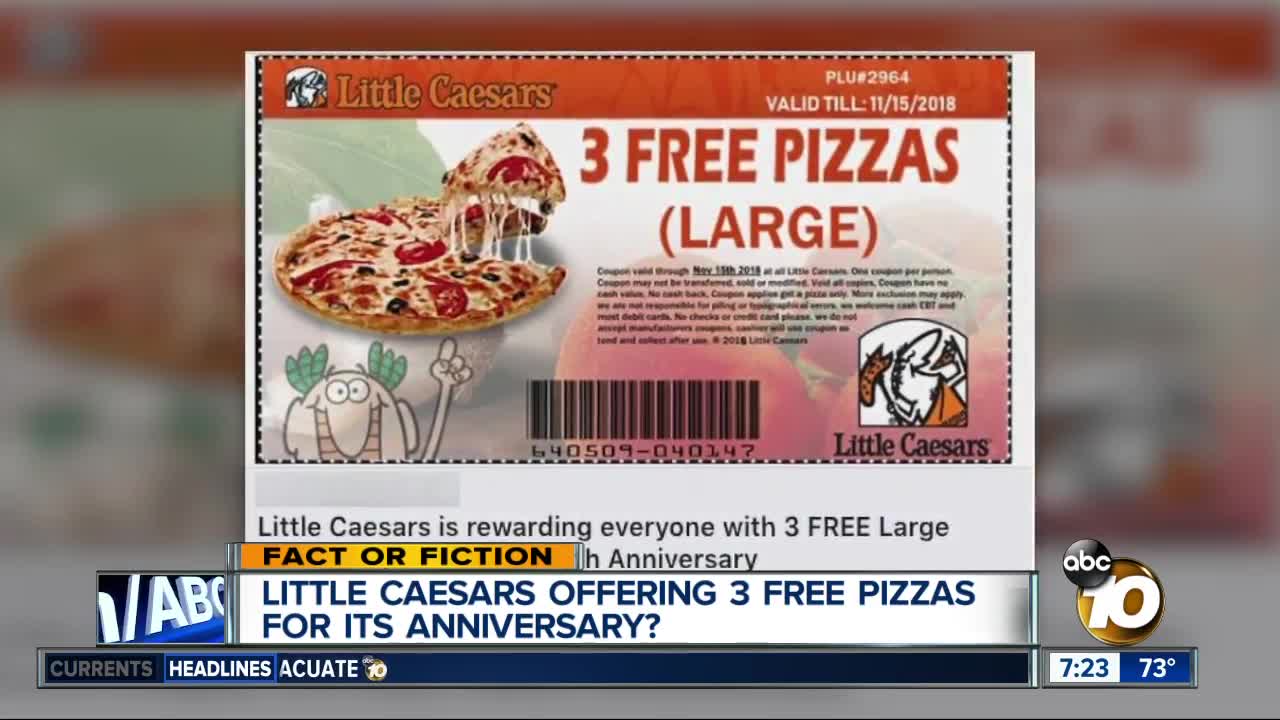 Free Pizzas from LIttle Caesars?