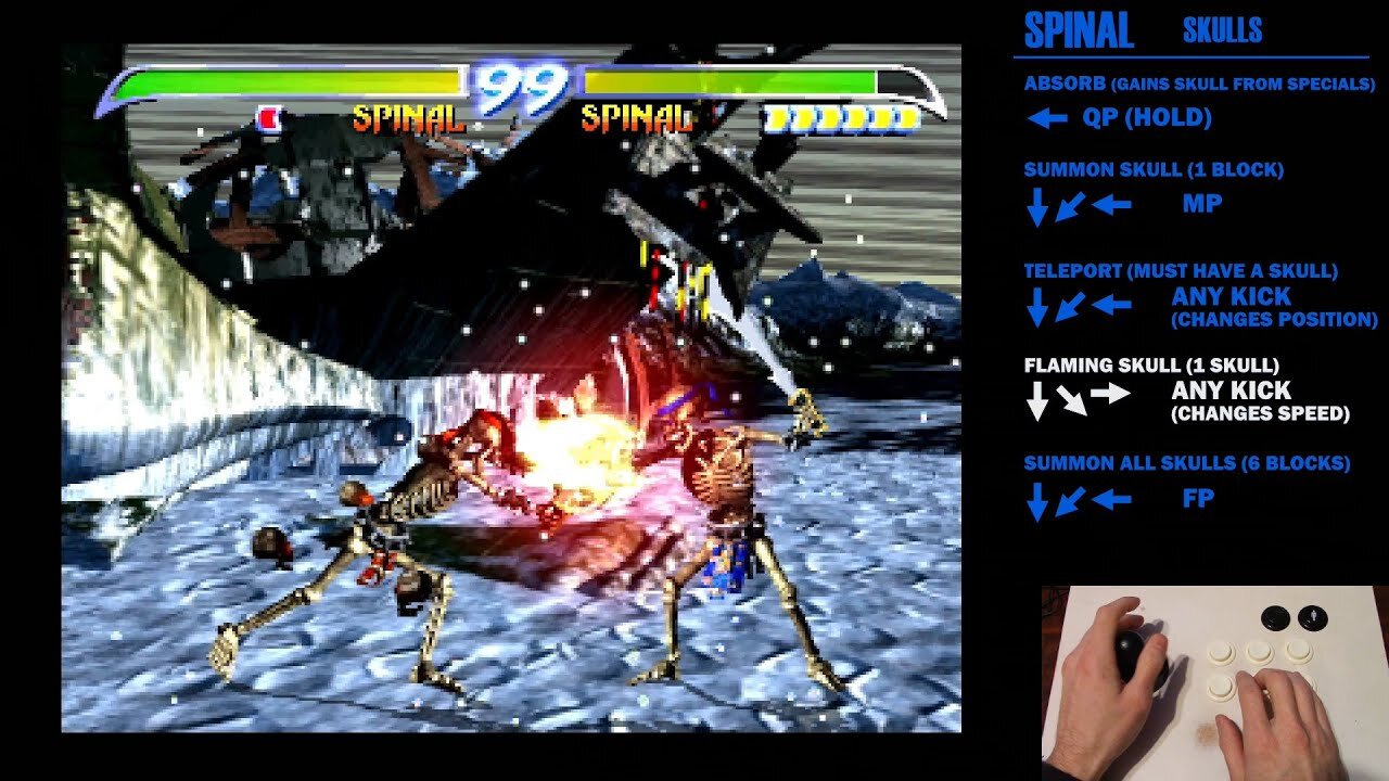 KILLER INSTINCT 2: Spinal Tutorial (Move List)