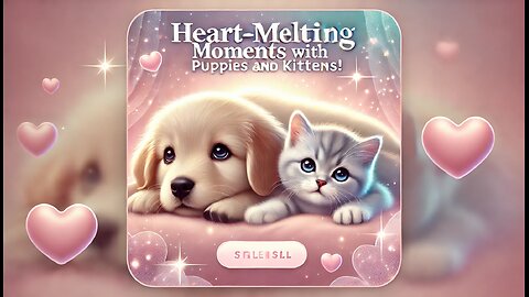 Heart-Melting Moments with Puppies and Kittens!"
