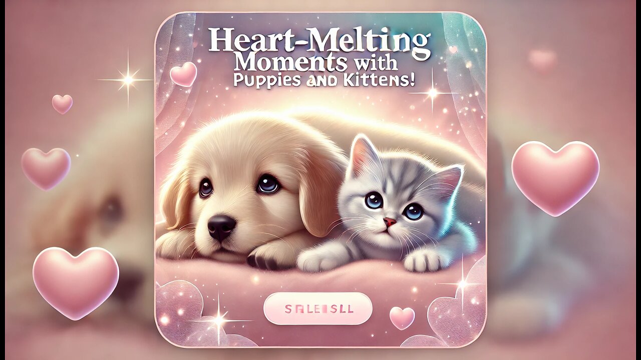 Heart-Melting Moments with Puppies and Kittens!"