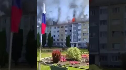 Belhorod Peoples Republic Resistance Fighters Set Enemy HQ On Fire