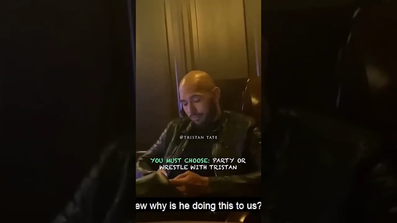 You Must Choose: Party Or Wrestle With Tristan Tate #Shorts