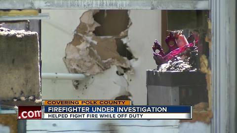 Polk Fire captain feeling the heat after risking his life while off duty