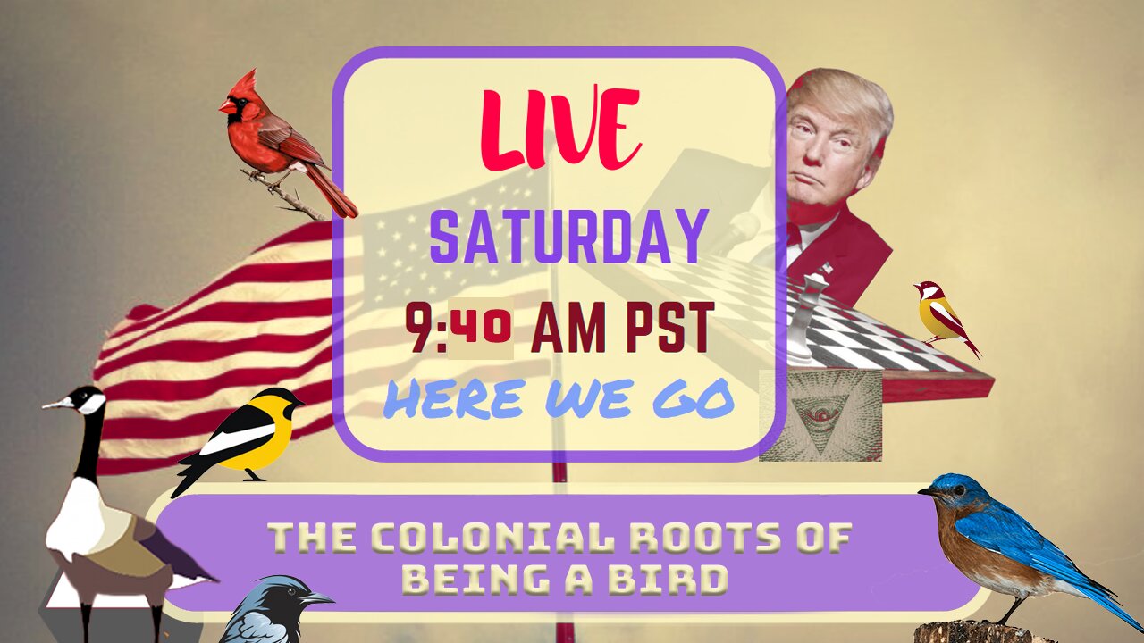 Saturday *LIVE* The Colonial Roots of Being a Bird