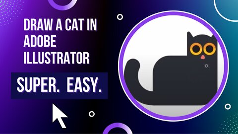 Draw a cat super easy tutorial in adobe illustrator