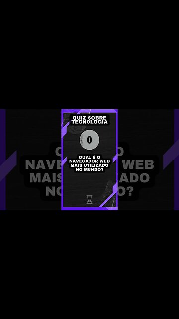 Quiz sobre tecnologia #26: Navegador web mais usado no mundo