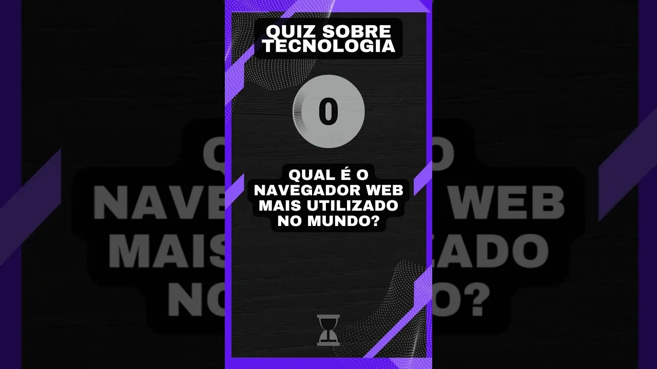 Quiz sobre tecnologia #26: Navegador web mais usado no mundo