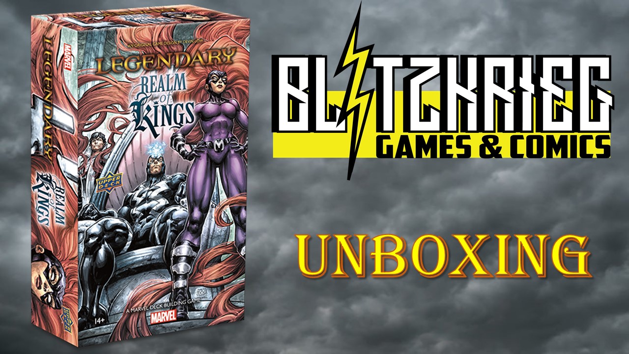 Legendary Realm of Kings Expansion Unboxing for Marvel Legendary Deckbuilding Game