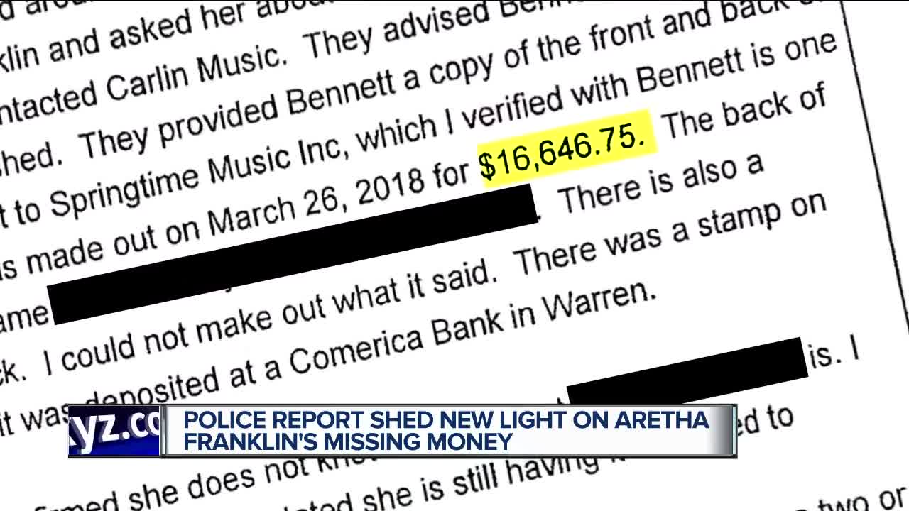 Police report shows Aretha Franklin believed someone stole from her before her death