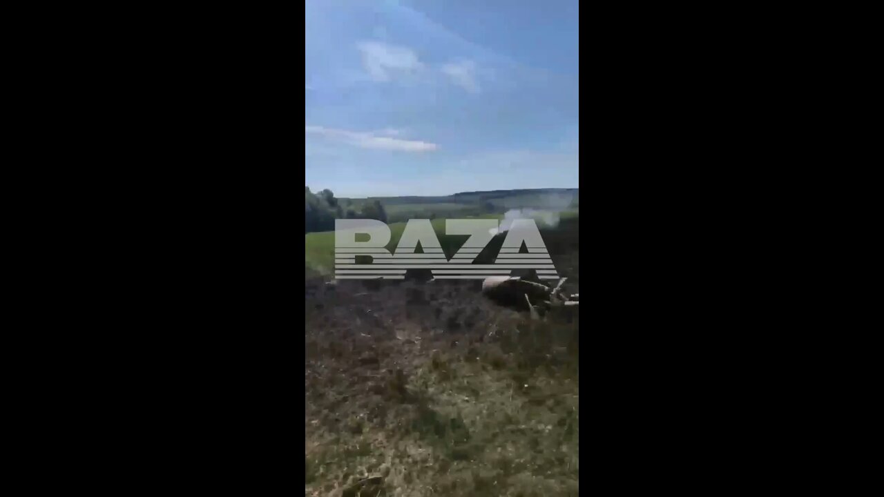 Russian Su-25 crashed in Belgorod region after a low altitude collision with a power line