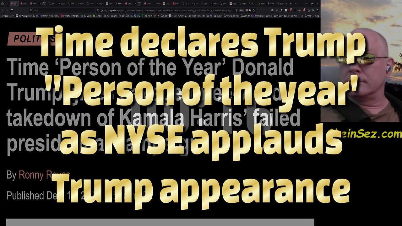 Time declares Trump "Person of the year' as NYSE applauds Trump appearance-738