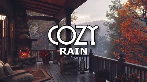 2 Hours of Gentle Rain and the Crackling of a Fireplace in a Cozy Atmosphere