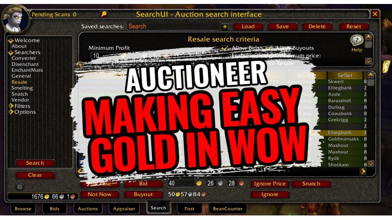 HOW TO USE AUCTIONEER ADDON WOW CLASSIC - Ty The Hunter