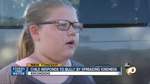 Escondido girl responds to bullying by spreading kindness