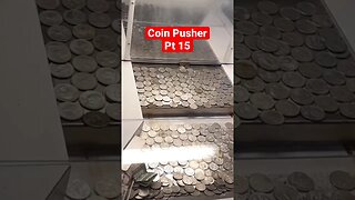 Jackpot!! On a Bonus Hole Coin Pusher pt15. #coinpusher #arcade #jackpot