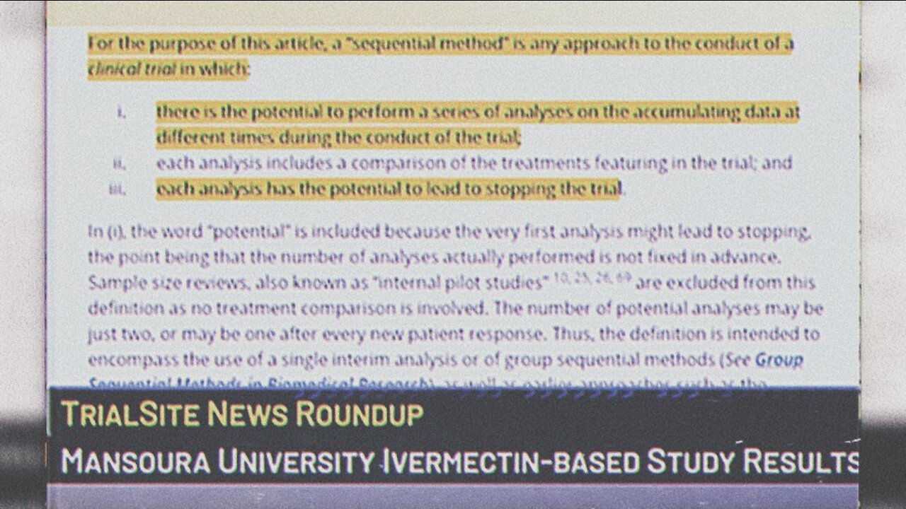 Major Clinical Trial Results Published On Ivermectin Out Of Egypt | 24.02.2021