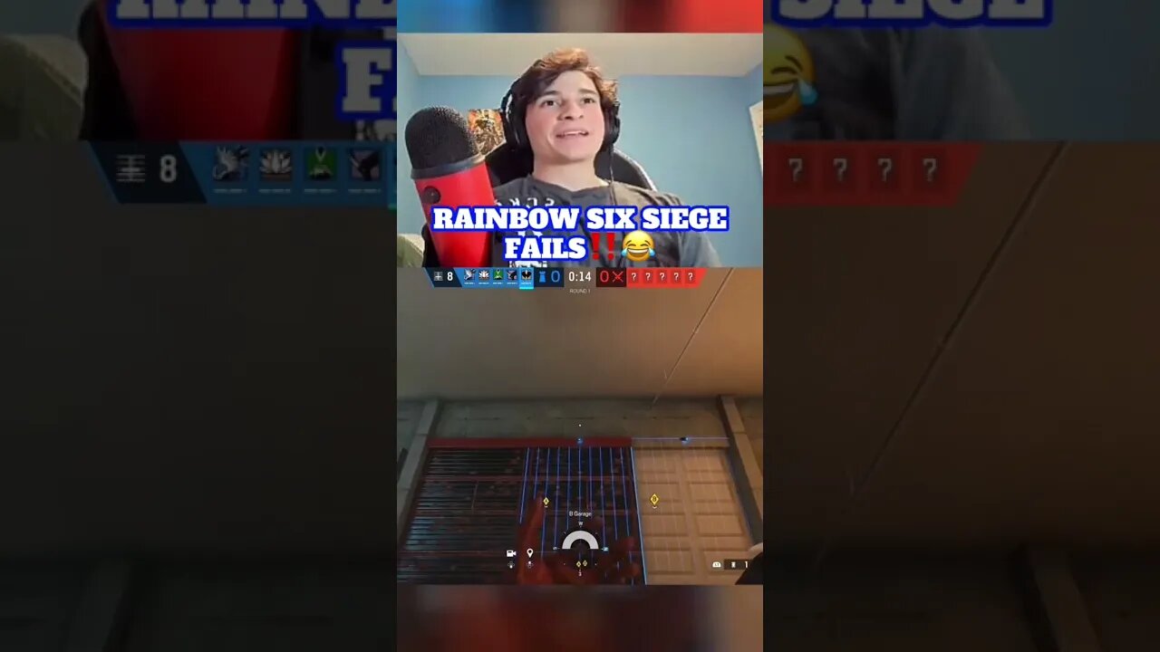 “How Did That Happen⁉️”R6 Funny Fails😂 | #shorts #rainbowsixsiege #gaming #reaction