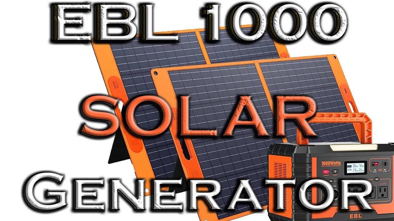 EBL Portable Power Station 1000W Solar Generator Review