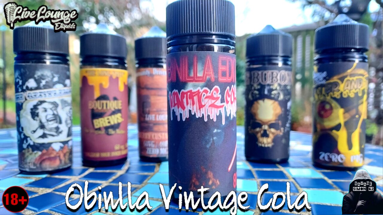 LIVE LOUNGE LIQUIDS "OBINILLA EDITION" E-LIQUID REVIEW 🔞 #liveloungeliquids #ukeliquid #vape