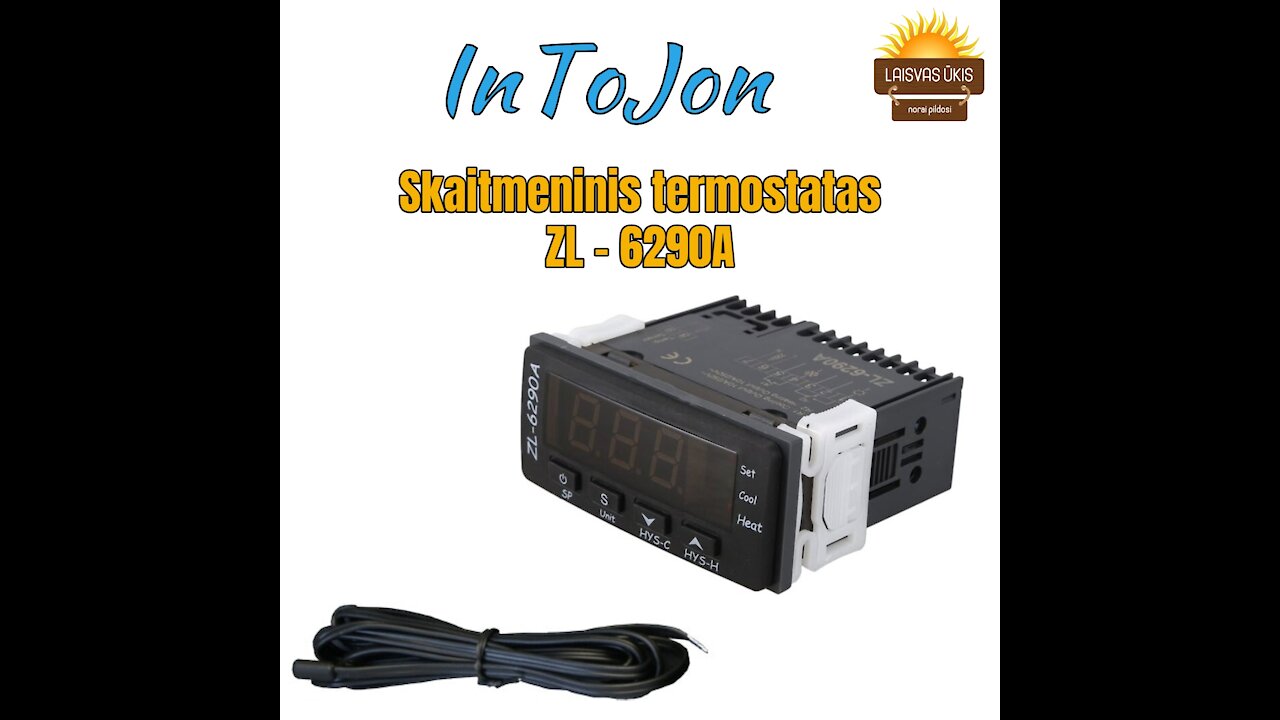 Skaitmeninis termostatas: ZL 6290A