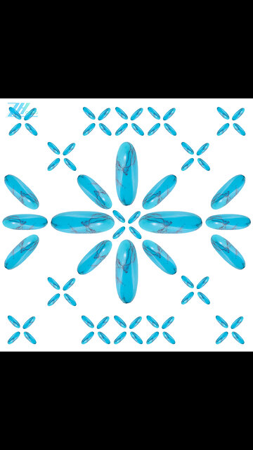 Natural turquoise 7mm*20mm Oval Cabochon Beads for Jewelry Making 20231123-05-08