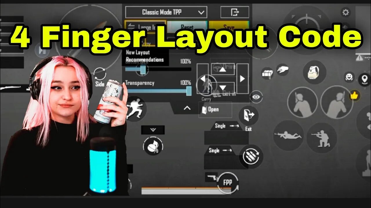 4 Finger Layout Code Pubg Mobile