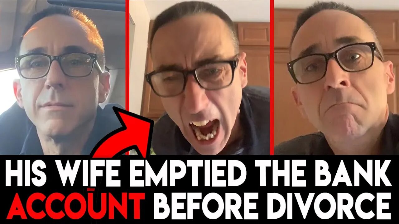 Guy Loses Everything in Divorce - Wife Empties their Bank account then Leaves Him