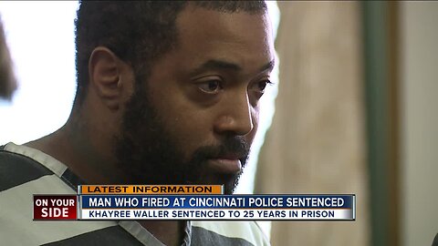 Man who admitted to firing at two police officers sentenced to 25 years in prison