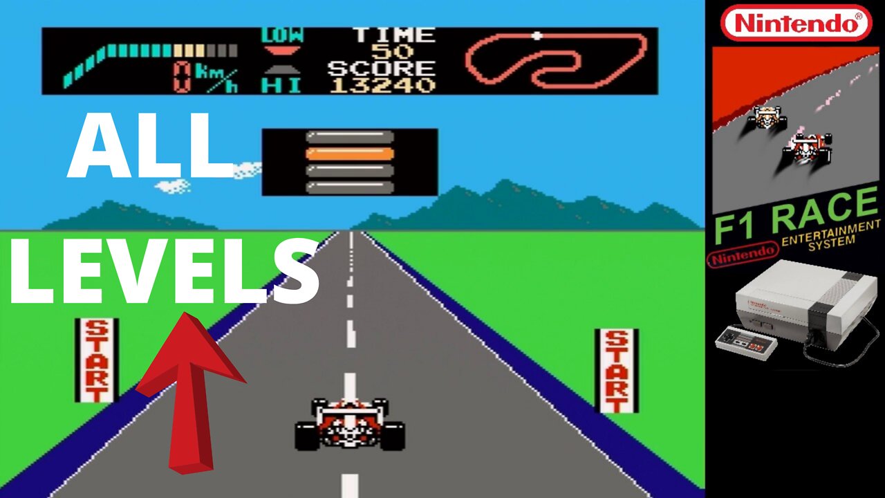 F1 Race | All Levels | Longplay | NES