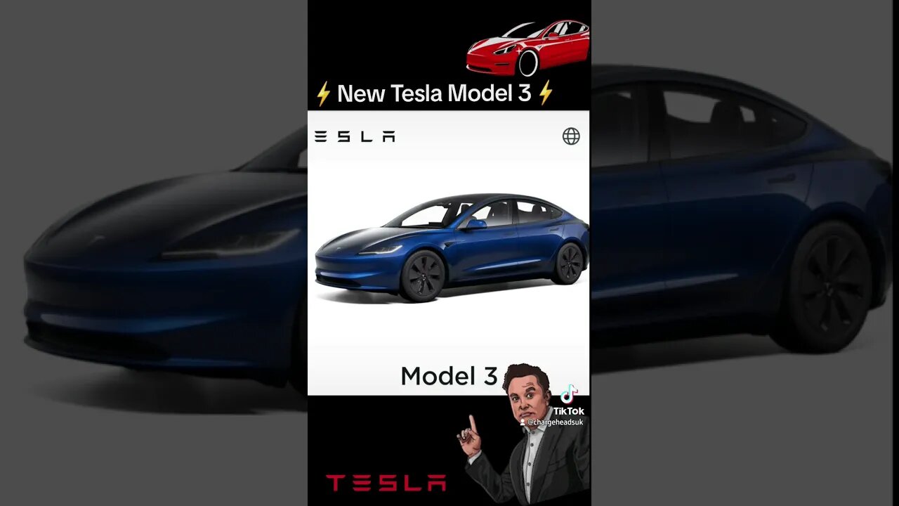 THE NEW Tesla Model 3 available to order in Germany now! #newtesla #newmodel #tesla #teslamodel3