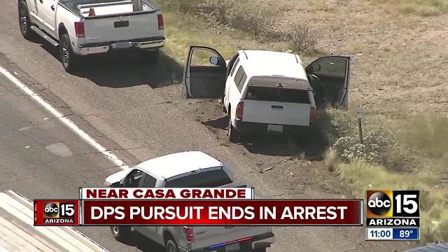 Suspect in custody south of Phoenix after ramming DPS vehicle