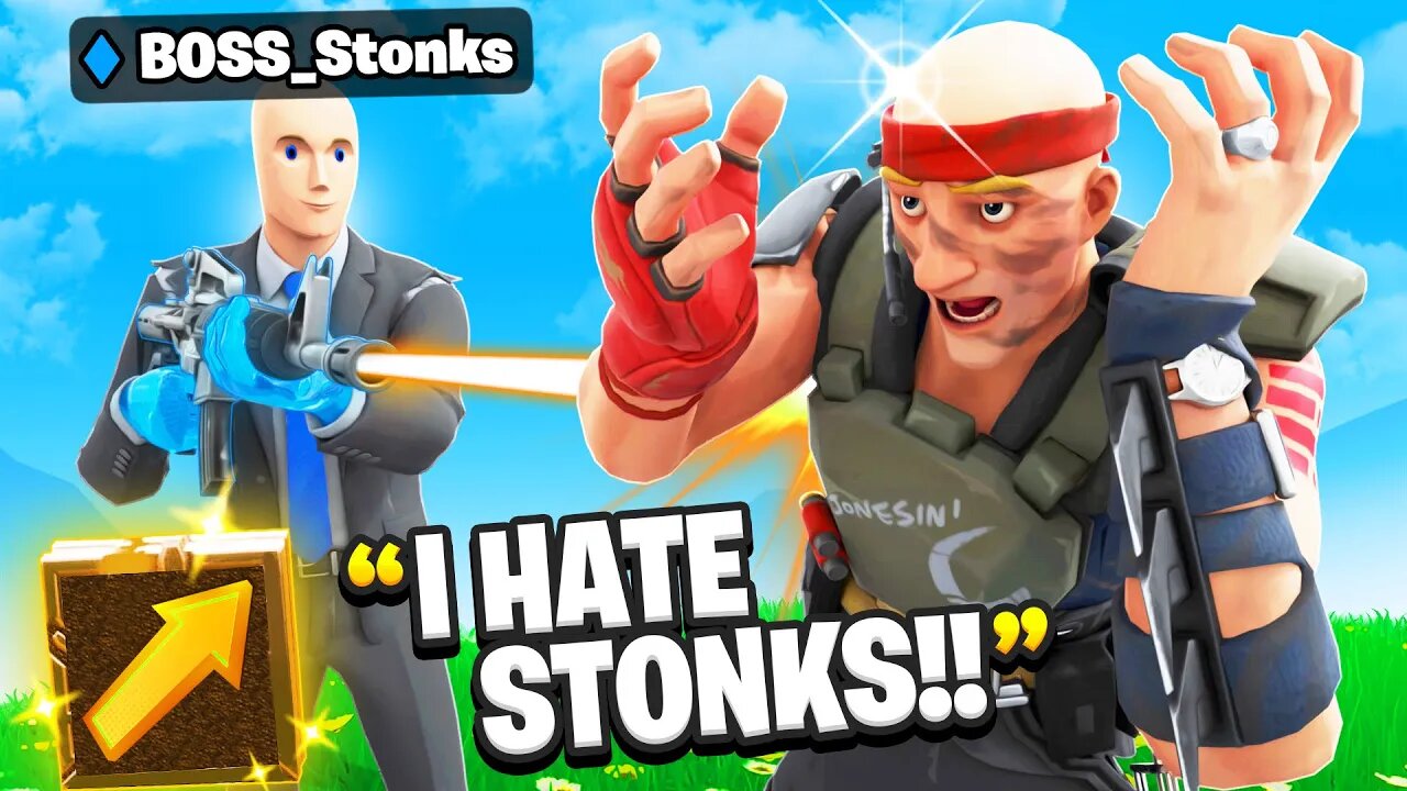 I Pretended To Be Boss STONKS In Fortnite