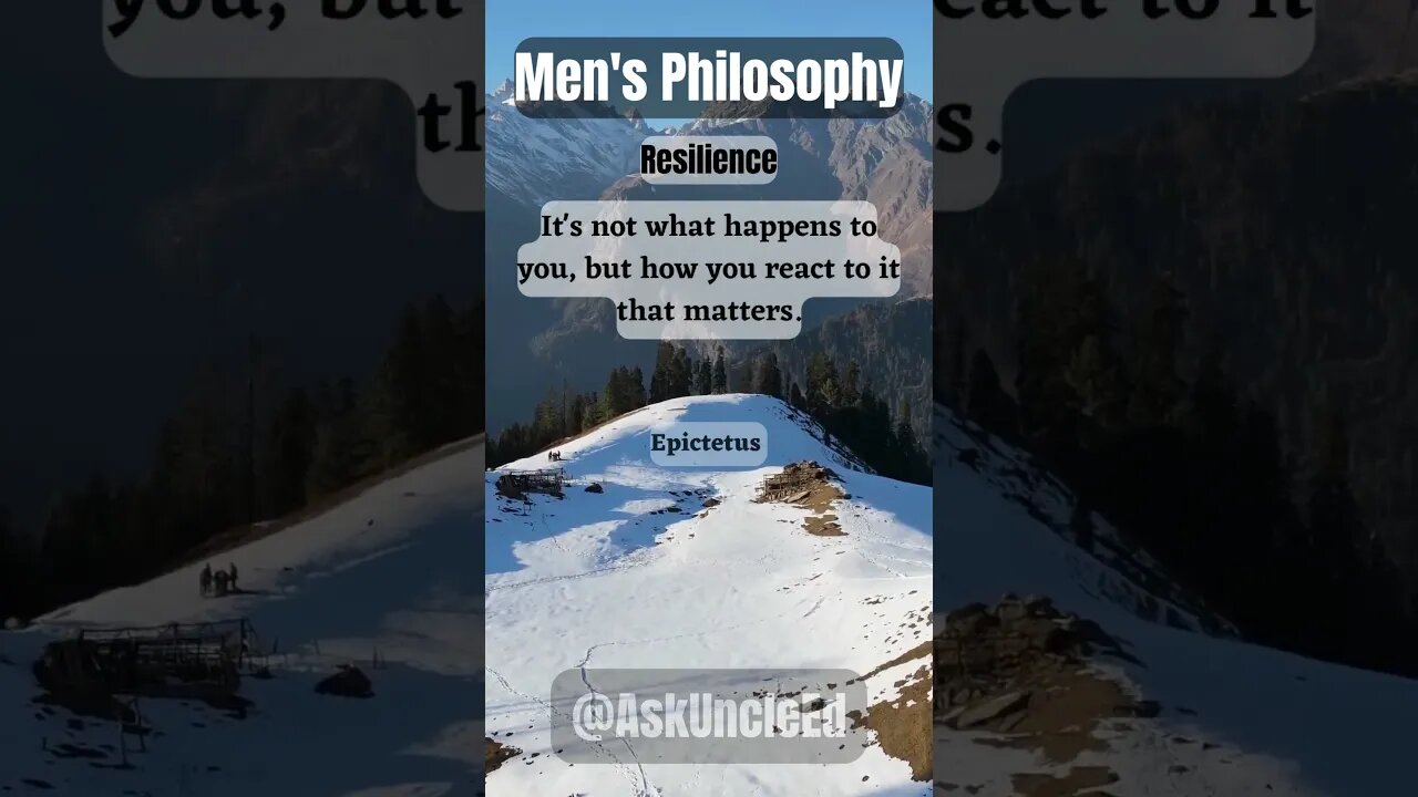 Men's Philosophy : Resilience