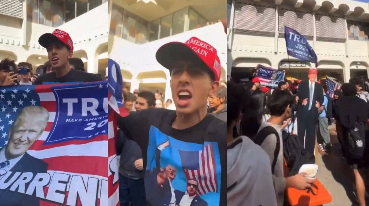 Students at Beverly High School Celebrate Trump Victory