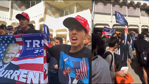 Students at Beverly High School Celebrate Trump Victory