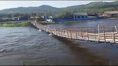 Car in the in side flood