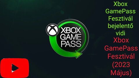 Xbox GamePass Festival announcer video