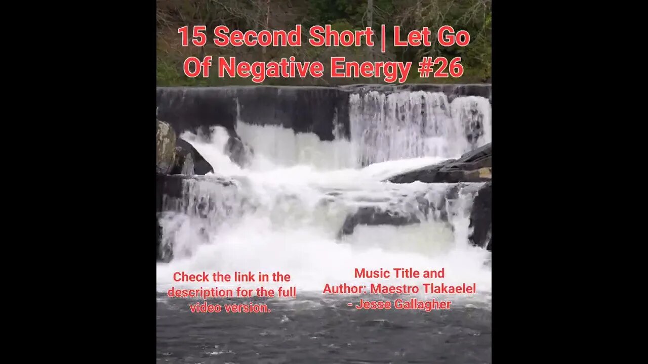 15 Second Short Of Let Go Of Negative Energy | #meditation #shorts #shortsvideo #waterfall #26