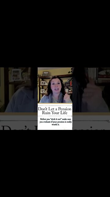 No pension is worth the misery of life! Financial planning can help you escape that job you hate