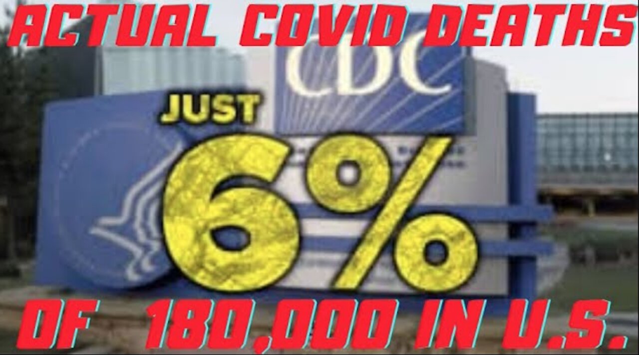 Ep.140 | CDC COVID19 UPDATE ONLY 6% OF 180,000 DEATHS IN U.S. WERE DIRECTLY RELATED TO COVID 10,800