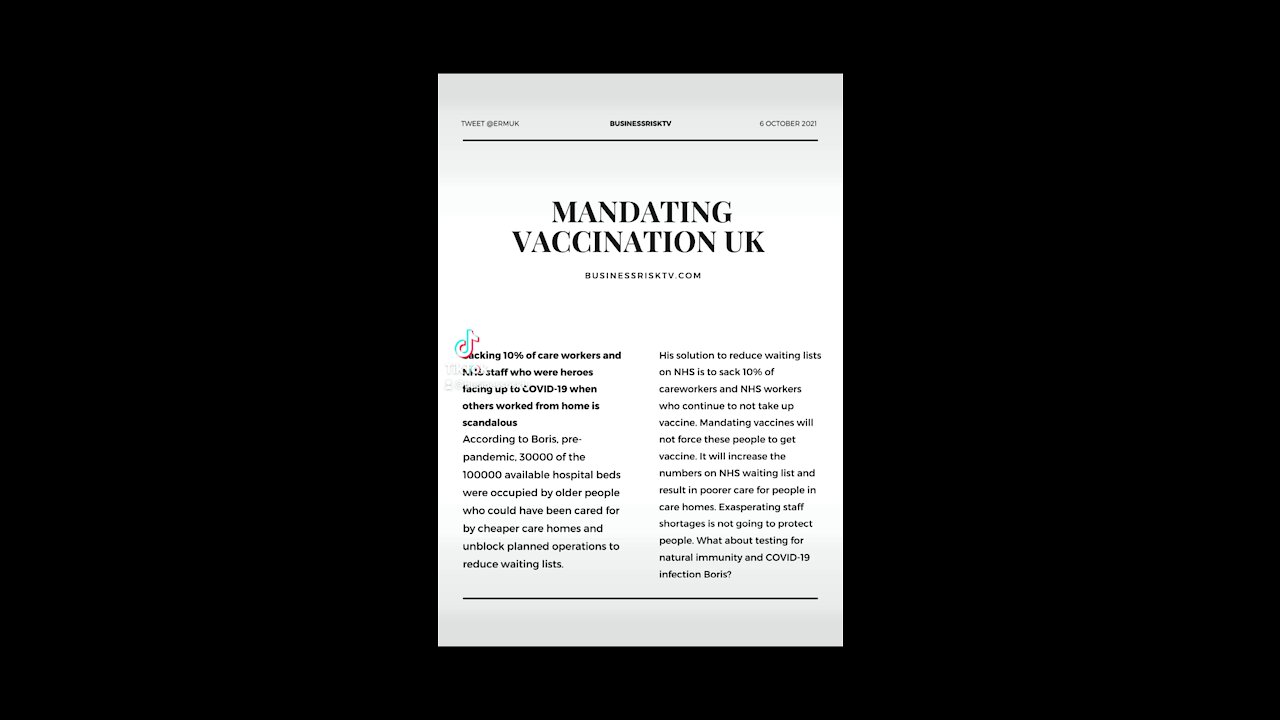 Mandating Vaccination UK Debate