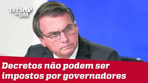 Bolsonaro entra com pedido no STF contra isolamento