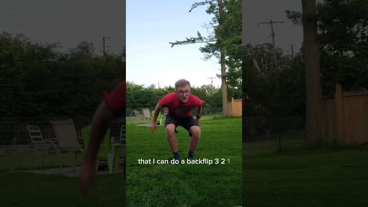I can do a back flip!! #shorts #backflip