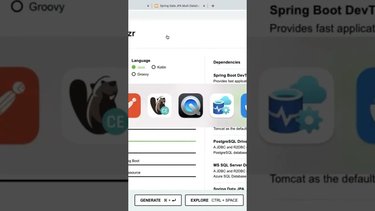 Spring boot App Connecting to Multiple Databases #shorts #shortsvideo #coding #tutorial #springboot