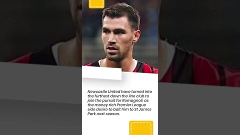 Newcastle United are keen on Alessio Romagnoli #shorts