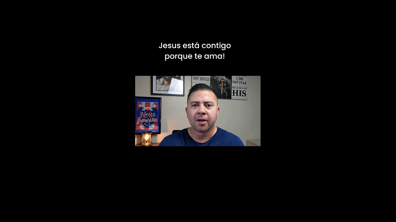 Jesus está contigo porque te ama!